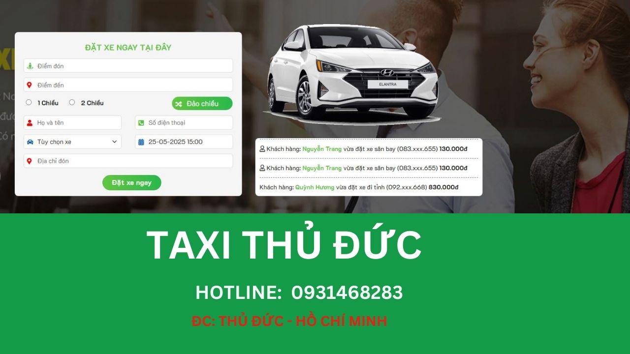 TAXI  ĐIỆN THỦ ĐỨC GIÁ RẺ
